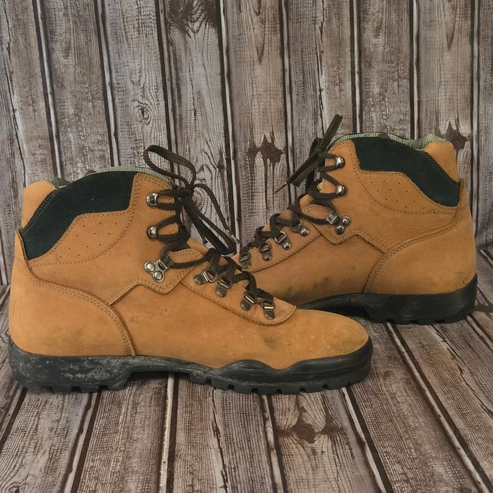 Sz 11.5 M Mens Tecnica Cascata Trekking Hiking Boots Tan Leather Lace Up‎
